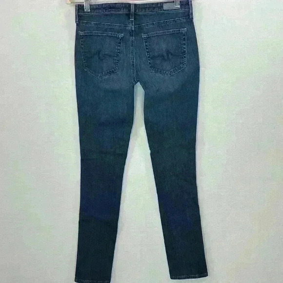 AG Adriano Goldschmied Jeans Size 27R Medium Wash Mid Rise Cigarette - Picture 2 of 12